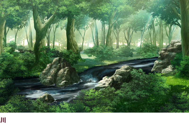 背景サンプル 川
